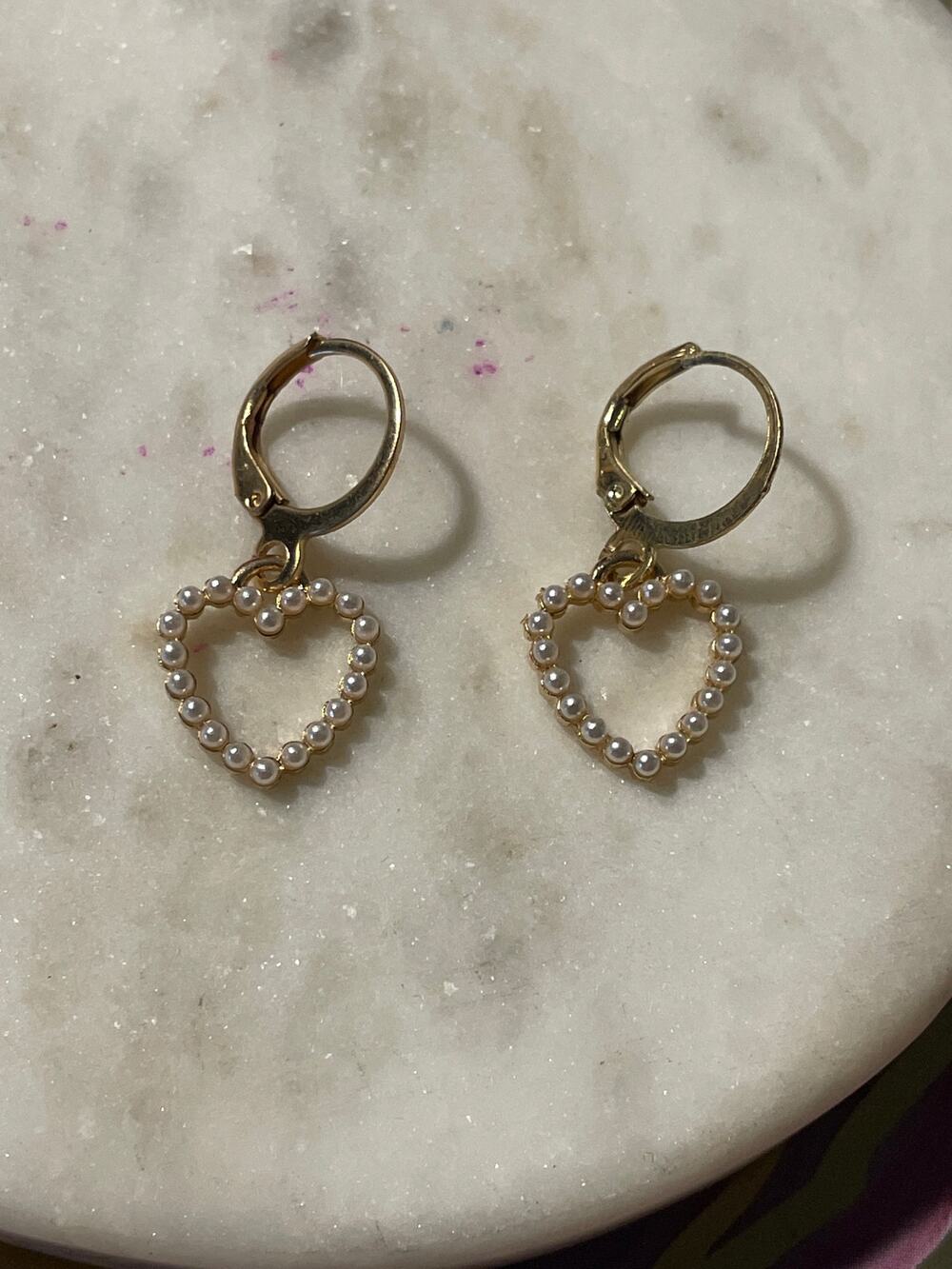 Hoop Earrings  heart